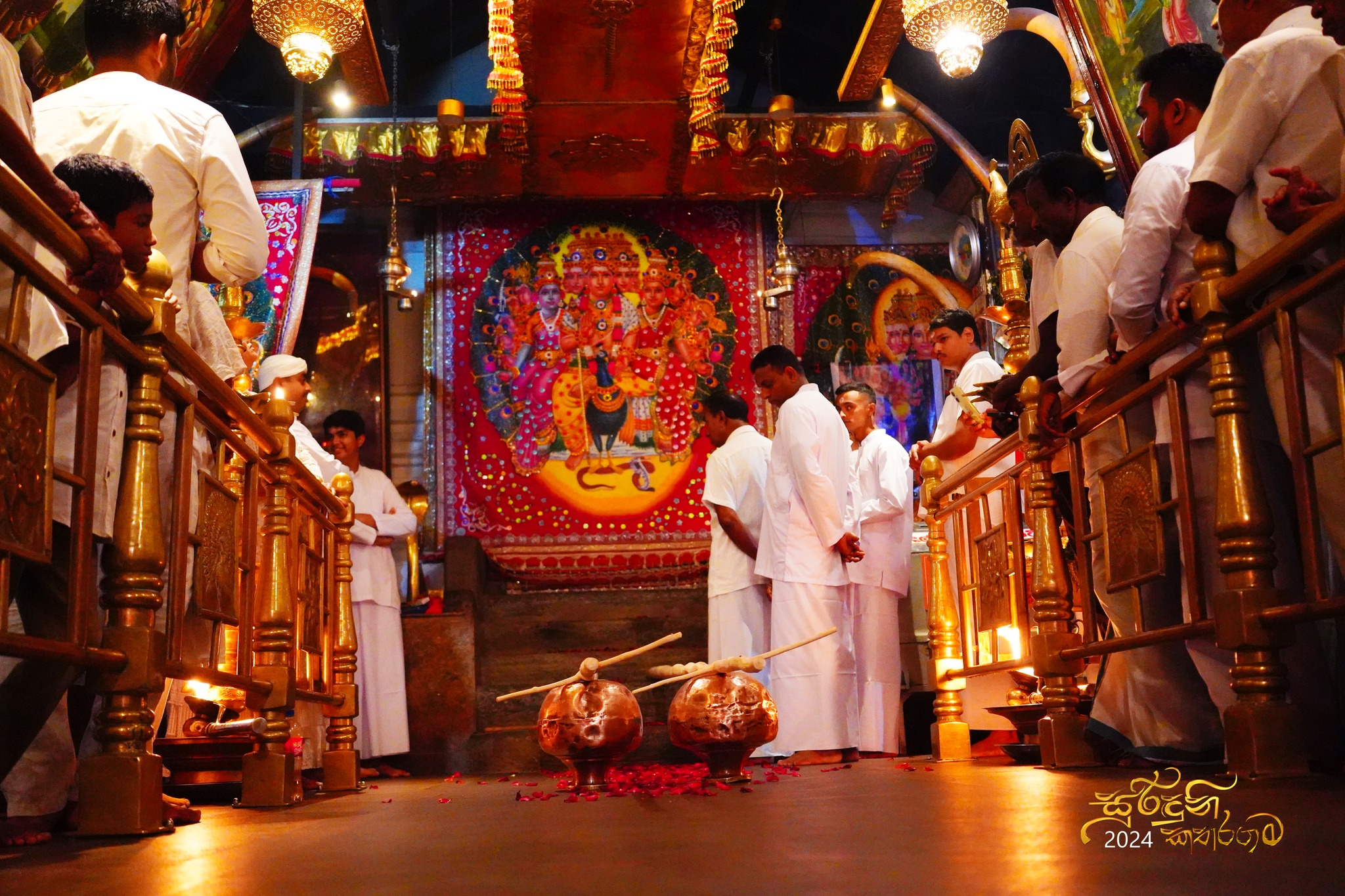 Kataragama sacred area with ancient architecture, Sri Lanka